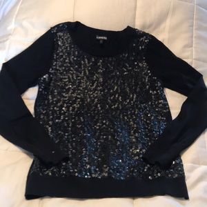 Express black cotton sweater